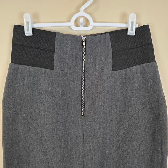 Women's Worthington Gray Knee Length Lined Pencil Skirt | Size 6 - Picture 5 of 9